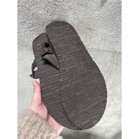 Women’s 9 Skechers Sandals Brown Gold Jeweled Meditation Sweet Rock Thong Yoga - Picture 6 of 6